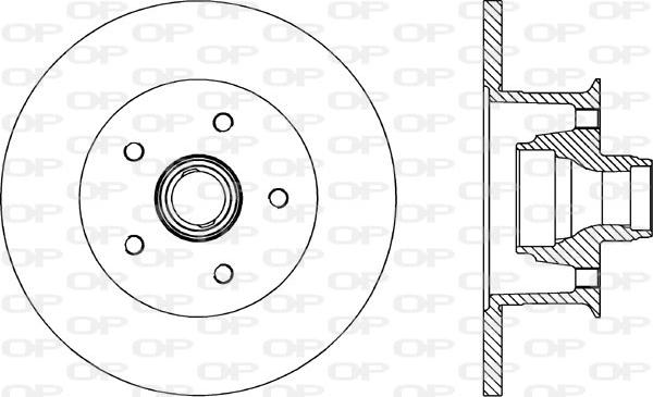 Open Parts BDR1576.10 - Kočioni disk www.molydon.hr