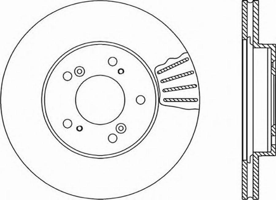 Open Parts BDR1681.20 - Kočioni disk www.molydon.hr