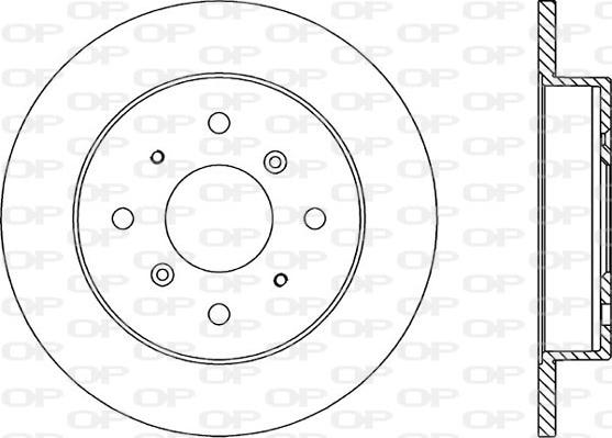 Open Parts BDR1056.10 - Kočioni disk www.molydon.hr