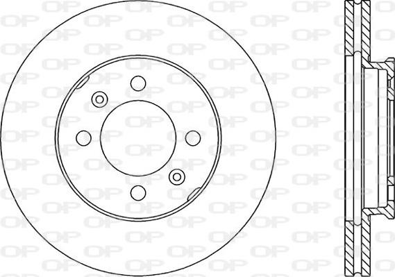 Open Parts BDR1051.20 - Kočioni disk www.molydon.hr