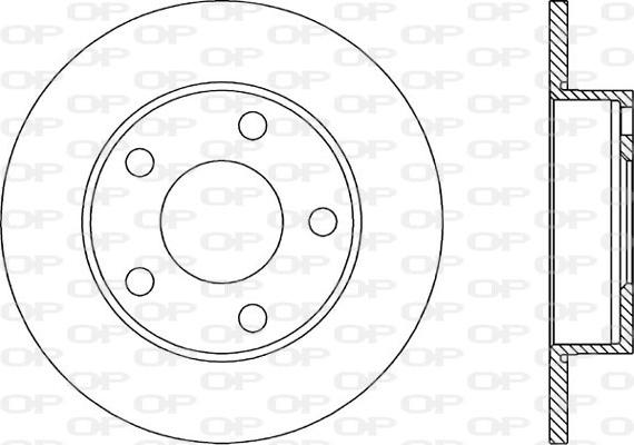 Open Parts BDR1030.10 - Kočioni disk www.molydon.hr