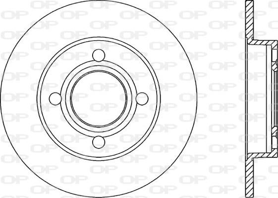 Open Parts BDR1022.10 - Kočioni disk www.molydon.hr