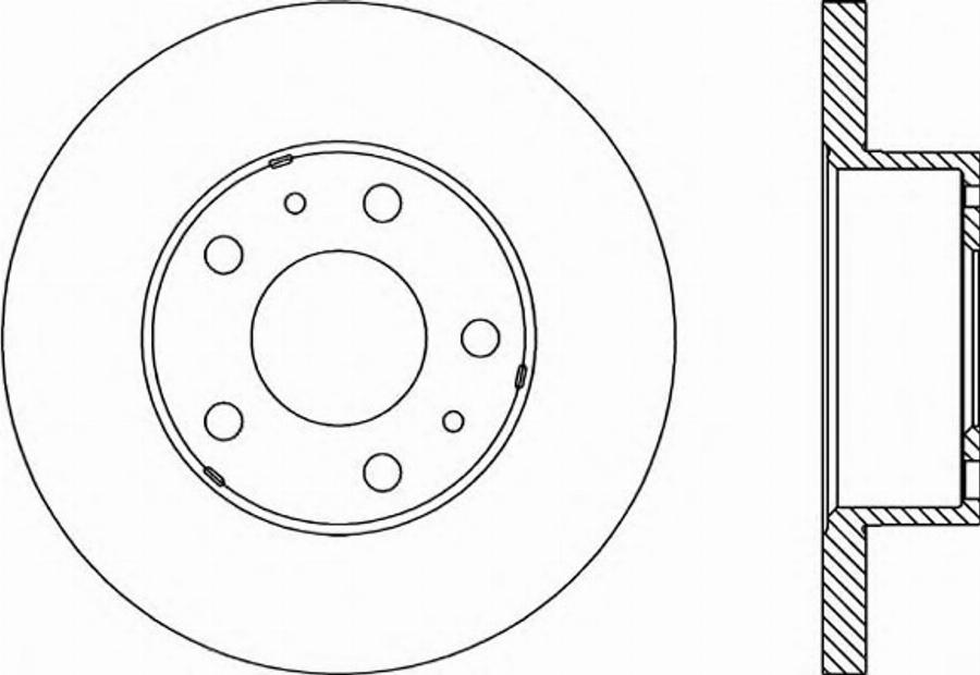 Open Parts BDR1150.10 - Kočioni disk www.molydon.hr