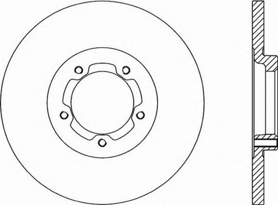 Open Parts BDR1166.10 - Kočioni disk www.molydon.hr