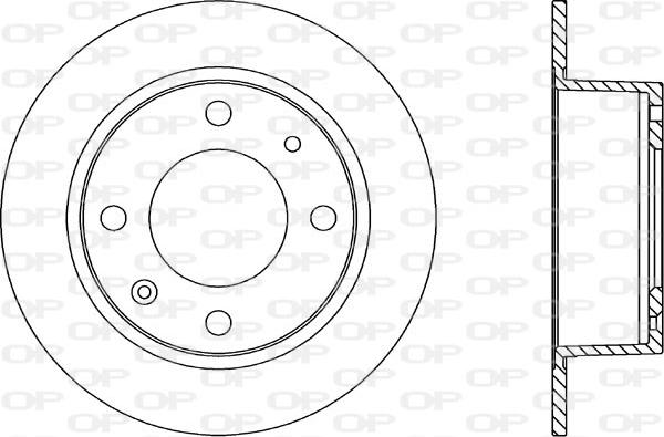 Open Parts BDR1104.10 - Kočioni disk www.molydon.hr