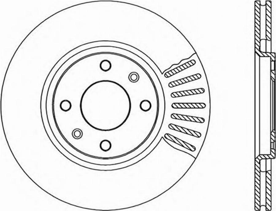 Open Parts BDR111220 - Kočioni disk www.molydon.hr