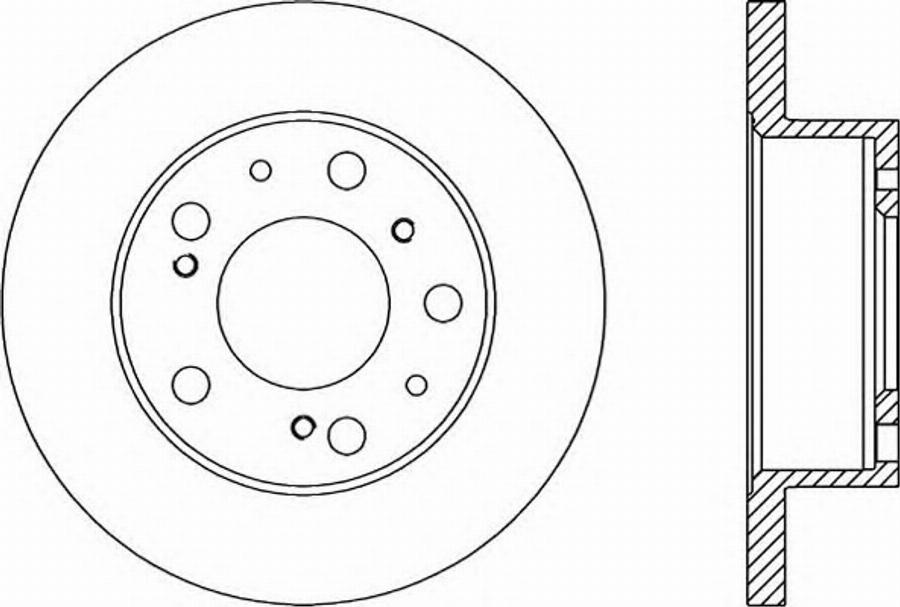 Open Parts BDR1136.10 - Kočioni disk www.molydon.hr