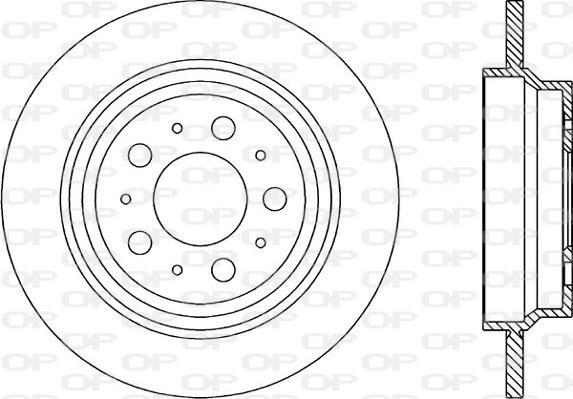 Open Parts BDR1847.10 - Kočioni disk www.molydon.hr