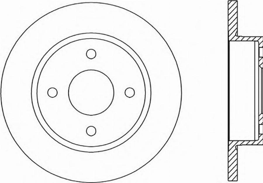 Open Parts BDR1395.10 - Kočioni disk www.molydon.hr