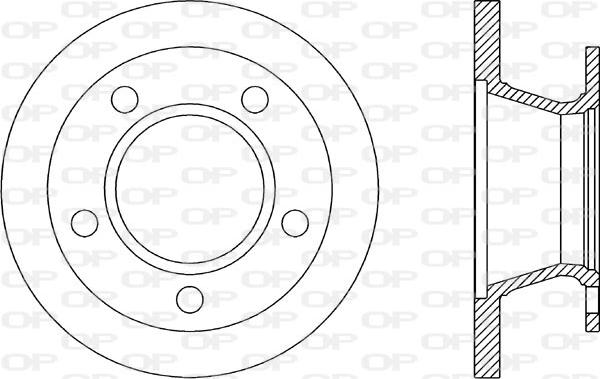 Open Parts BDR1304.10 - Kočioni disk www.molydon.hr