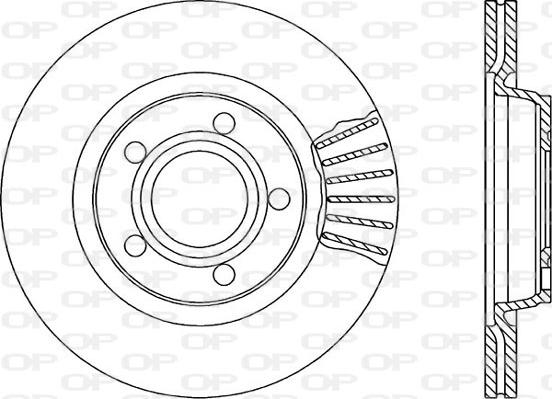 Open Parts BDR1731.20 - Kočioni disk www.molydon.hr