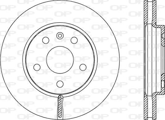 Open Parts BDR2498.20 - Kočioni disk www.molydon.hr