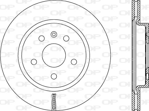 Open Parts BDR2497.20 - Kočioni disk www.molydon.hr