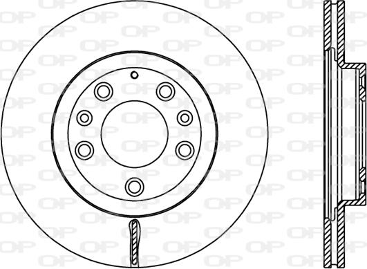 Open Parts BDR2450.20 - Kočioni disk www.molydon.hr