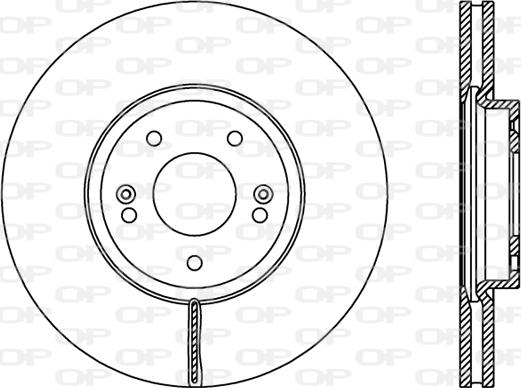 Open Parts BDR2407.20 - Kočioni disk www.molydon.hr