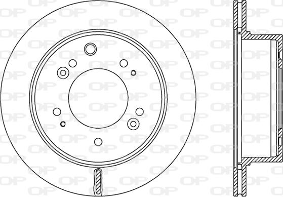 Open Parts BDR2483.20 - Kočioni disk www.molydon.hr