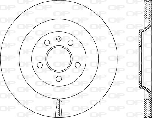 Open Parts BDR2487.20 - Kočioni disk www.molydon.hr