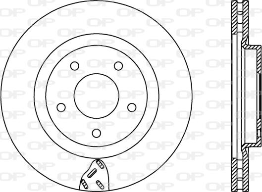 Open Parts BDR2435.20 - Kočioni disk www.molydon.hr