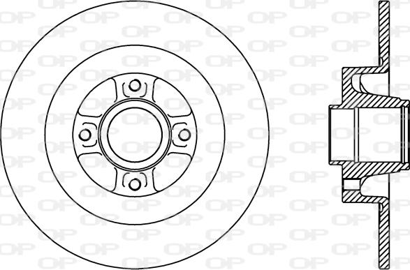 Open Parts BDR2427.10 - Kočioni disk www.molydon.hr