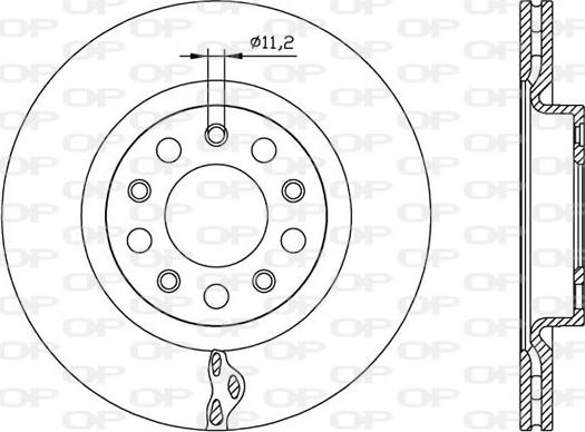 Open Parts BDR2560.20 - Kočioni disk www.molydon.hr