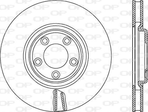 Open Parts BDR2579.20 - Kočioni disk www.molydon.hr