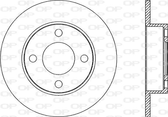 Open Parts BDR2045.10 - Kočioni disk www.molydon.hr