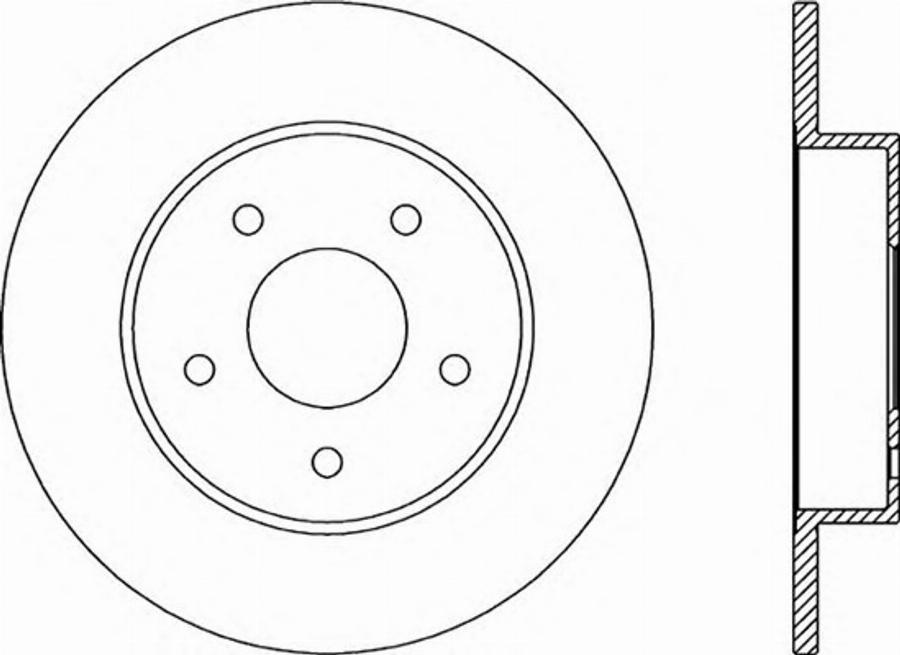 Open Parts BDR2046.10 - Kočioni disk www.molydon.hr