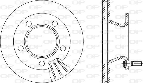 Open Parts BDR2004.20 - Kočioni disk www.molydon.hr