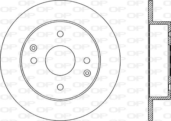 Open Parts BDR2017.10 - Kočioni disk www.molydon.hr