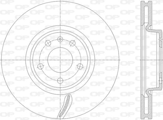 Open Parts BDR2843.20 - Kočioni disk www.molydon.hr