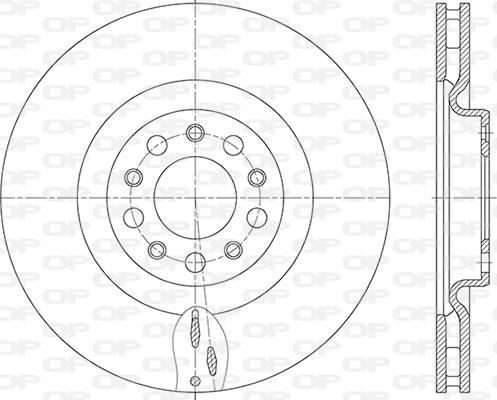 Open Parts BDR2852.20 - Kočioni disk www.molydon.hr