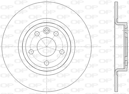 Open Parts BDR2820.10 - Kočioni disk www.molydon.hr