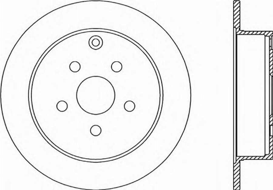 Open Parts BDR2314.10 - Kočioni disk www.molydon.hr