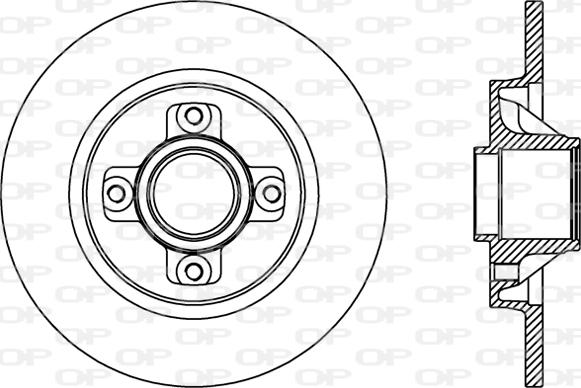 Open Parts BDR2387.10 - Kočioni disk www.molydon.hr