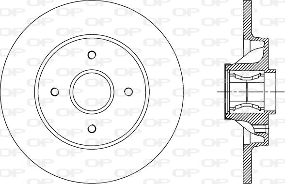 Open Parts BDR2387.30 - Kočioni disk www.molydon.hr