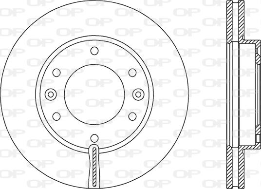 Open Parts BDR2371.20 - Kočioni disk www.molydon.hr