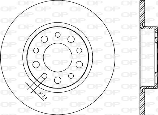 Open Parts BDR2248.10 - Kočioni disk www.molydon.hr