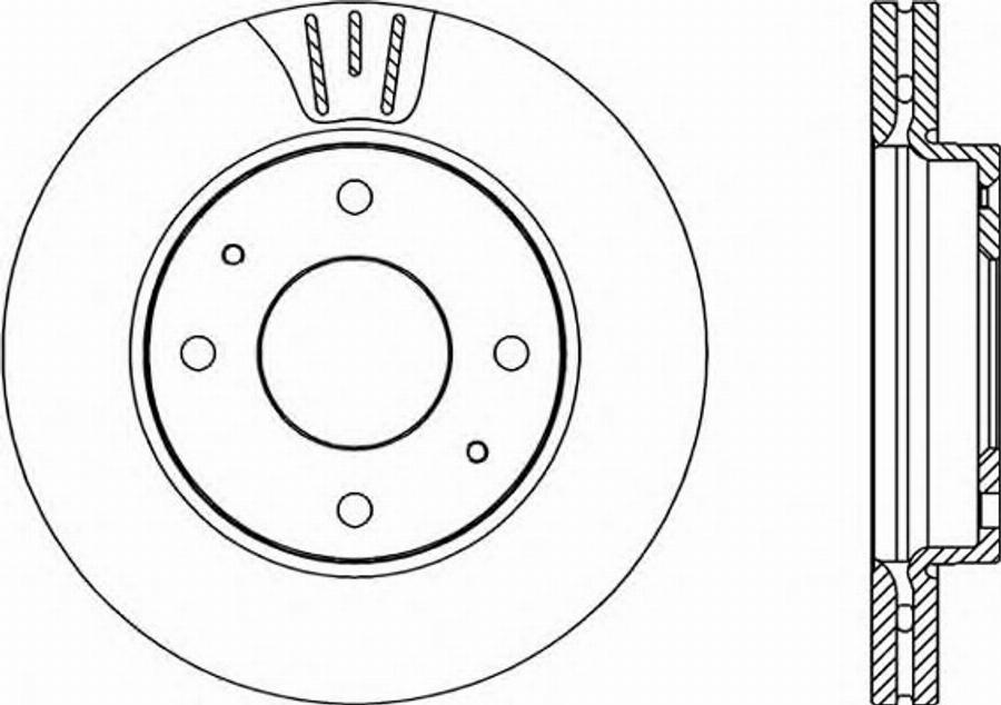 Open Parts BDR220320 - Kočioni disk www.molydon.hr