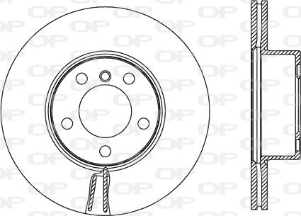 Open Parts BDR2719.20 - Kočioni disk www.molydon.hr