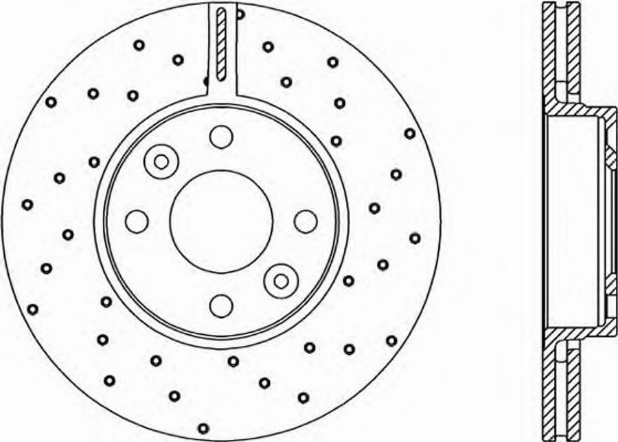 Open Parts BDRS1985.25 - Kočioni disk www.molydon.hr