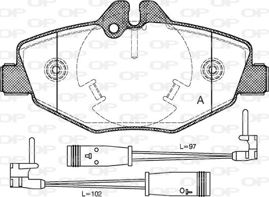 Open Parts BPA0990.02 - Komplet Pločica, disk-kočnica www.molydon.hr