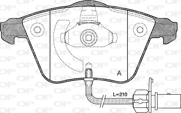 Open Parts BPA0964.02 - Komplet Pločica, disk-kočnica www.molydon.hr