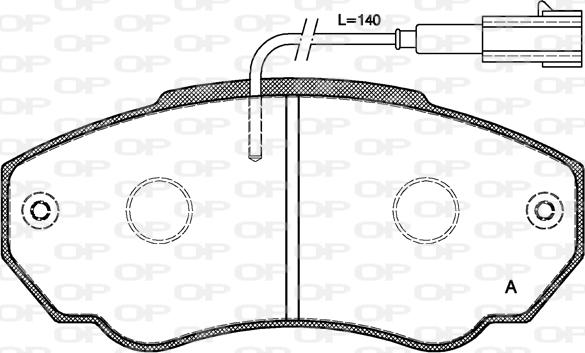 Open Parts BPA0960.01 - Komplet Pločica, disk-kočnica www.molydon.hr