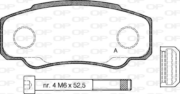 Open Parts BPA0961.00 - Komplet Pločica, disk-kočnica www.molydon.hr