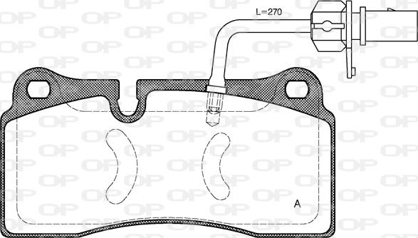 Open Parts BPA0983.11 - Komplet Pločica, disk-kočnica www.molydon.hr