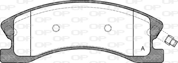 Open Parts BPA0973.02 - Komplet Pločica, disk-kočnica www.molydon.hr