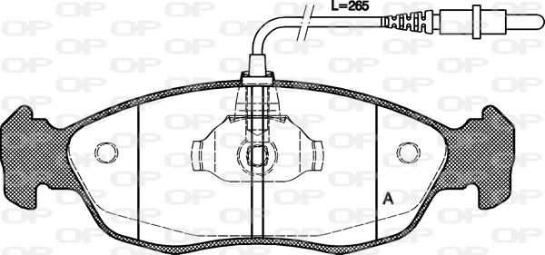 Open Parts BPA0461.02 - Komplet Pločica, disk-kočnica www.molydon.hr