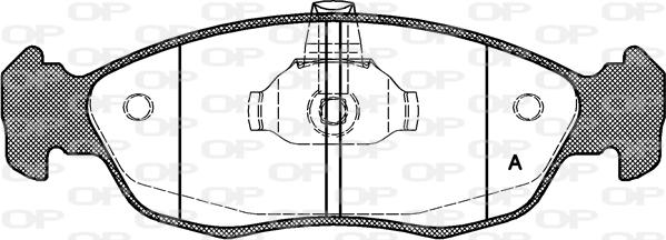 Open Parts BPA0461.10 - Komplet Pločica, disk-kočnica www.molydon.hr