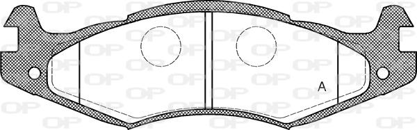 Open Parts BPA0463.00 - Komplet Pločica, disk-kočnica www.molydon.hr