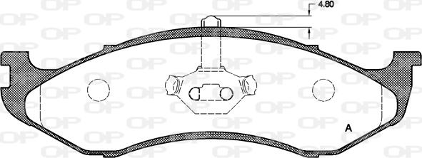 Open Parts BPA0467.00 - Komplet Pločica, disk-kočnica www.molydon.hr